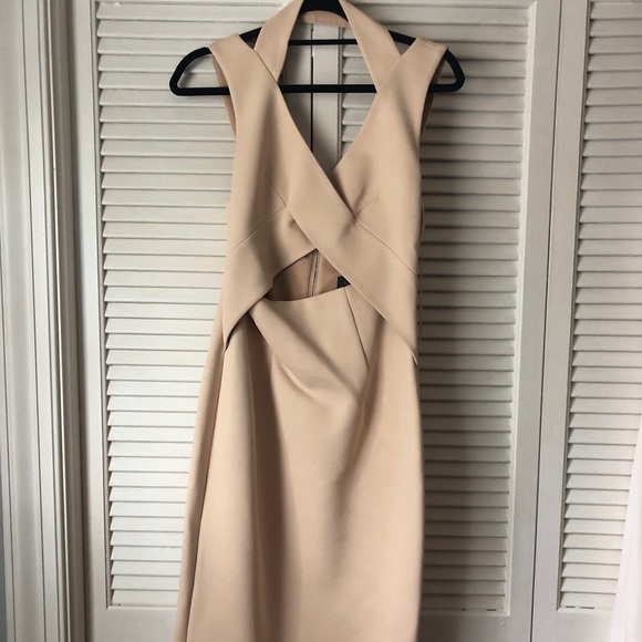 NICHOLAS Dresses & Skirts - Nicholas tan form fitting dress